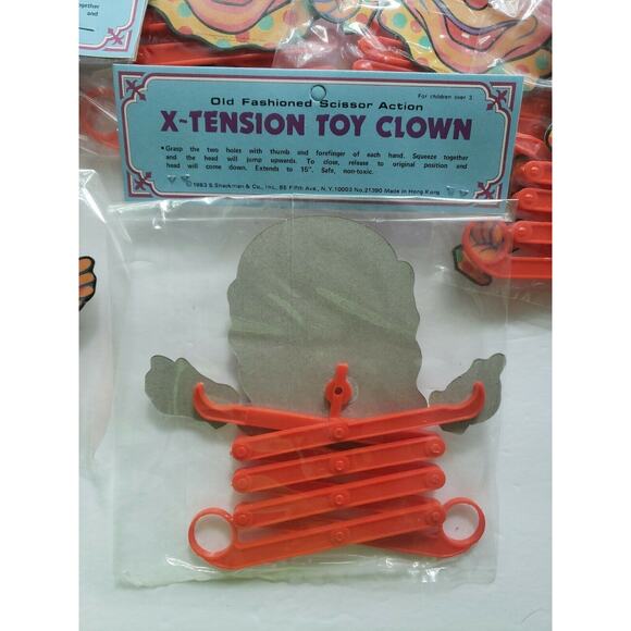 12 Jumping Scissor Action Toy Clown Old Store Stock - Picture 4 of 4